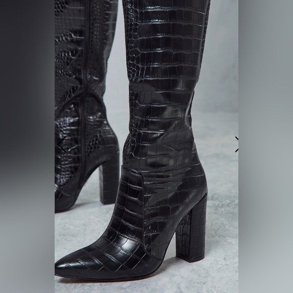 Knee High Heeled Boots - Picture 2 of 2